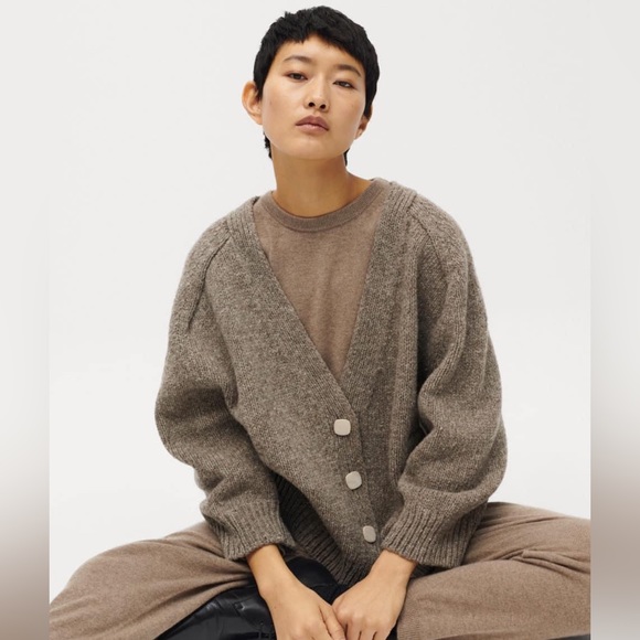 Babaa no51 cardigan Dark Mist Good Condition - Picture 2 of 8